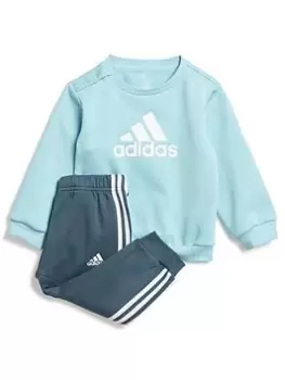 Image of Boys, adidas Sportswear Infant Badge of Sport Logo Set - Blue Size 3-4 Years