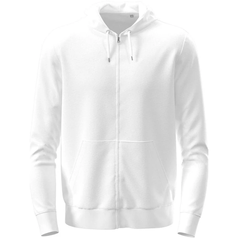 Image of Stedman Mens Classic Full Zip Hoodie in White Size: XS White Male XS