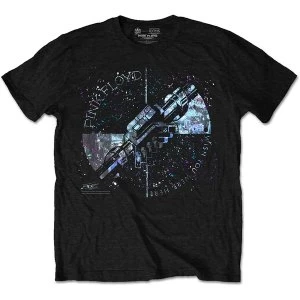 Image of Pink Floyd - Machine Greeting Blue Unisex Medium T-Shirt - Black