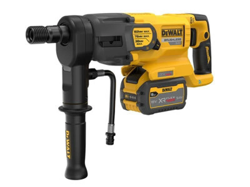 Image of DEWALT DCD150 54v XR Flexvolt Cordless Diamond Core Drill DCD150X2 Batteries: 2 x 9ah Li-ion