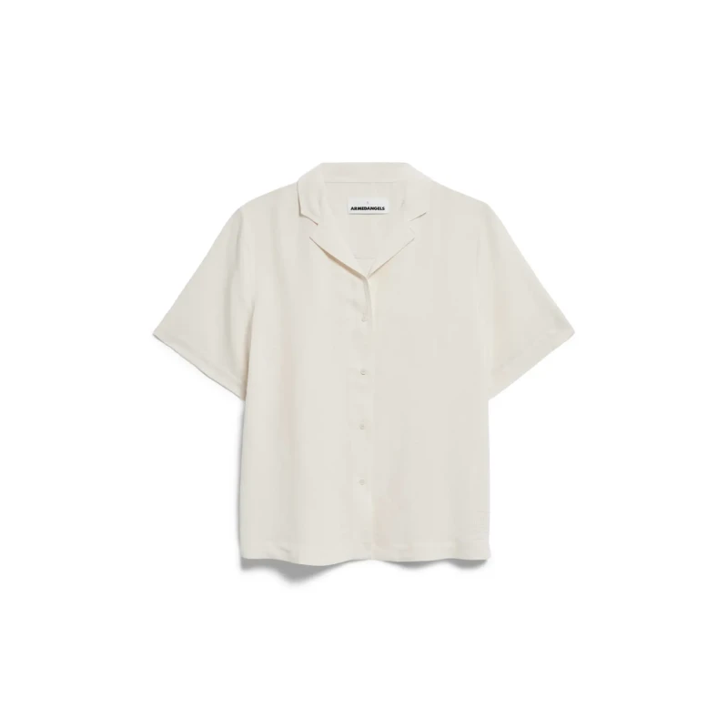 Image of ARMEDANGELS Womens blouse ARMEDANGELS Maaite Lino Beige Female L