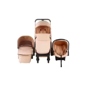 Image of My Babiie MB500 Rose Gold Blush Quilted Travel System