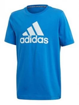 Image of Adidas Youth Must Haves Badge Of Sports Tee - Blue