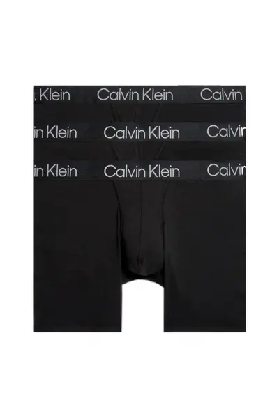 Image of Calvin Klein 3 Pack Modern Structure Boxer Brief Black