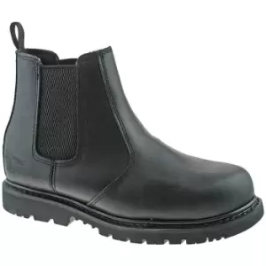 Image of Grafters Mens Safety Chelsea Boots (11 UK) (Black) - Black