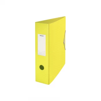 Image of Colour'Ice Lever Arch File Polyfoam A4, 75MM, Yellow - Outer Carton of 5