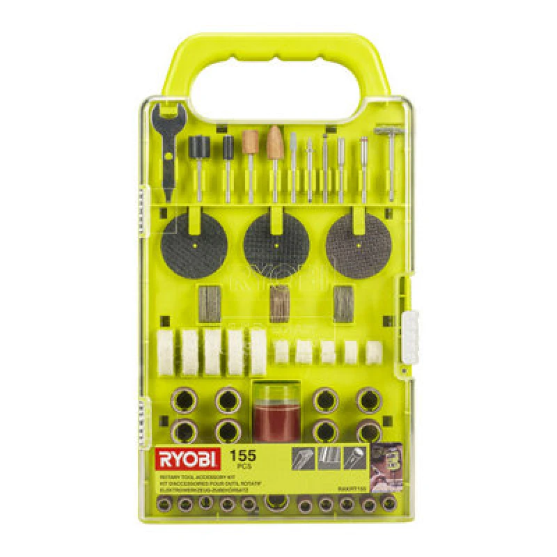 Image of Ryobi Rotary Tool Accessory Set (155 Piece) - Rakrt155