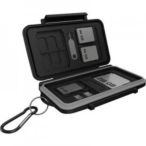 Image of ICY BOX 60751 Memory card pouch SD card, microSD card, CFast card Black