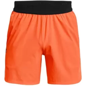 Image of Under Armour Peak Woven Shorts - Orange