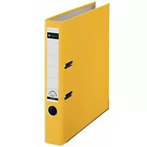 Image of Leitz 180° Lever Arch File Plastic A4 50 mm Yellow Pack of 10