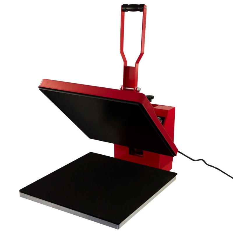 Image of Monstershop 50cm Clam Heat Press, Teflon Sheet & Sublimation Paper Red unisex