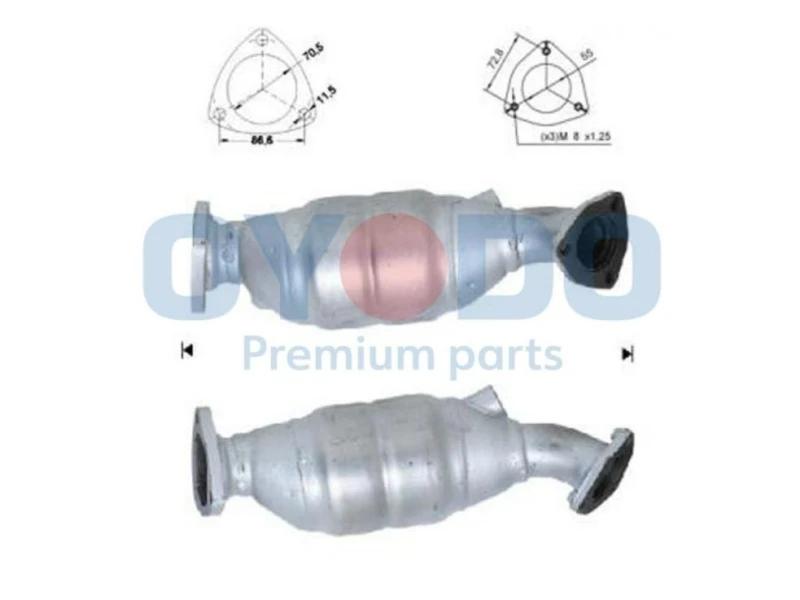 Image of Oyodo 10N0016-OYO Catalytic Converter Catalyst Converter (429)