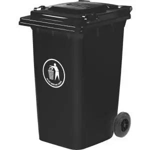 Image of Wheelie Bin 240L 30 Recycled Polyethylene Dark Grey LWB240YDGrey