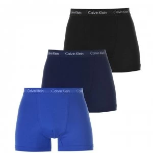 Image of Calvin Klein Stretch Trunks 3 Pack - Black/Blue/Nvy
