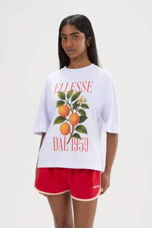 Image of Ellesse Womens 1959 Tee in White Size: 10 White Female 10