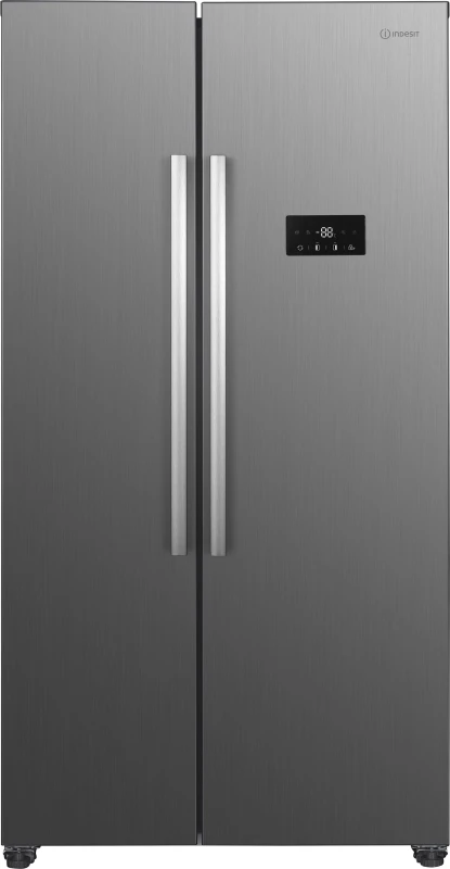 Image of Indesit INGF 6441 XP4UK Total No Frost American Fridge Freezer - Inox - E Rated