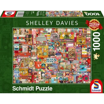 Image of Schmidt Shelley Davies: Vintage Sewing Supplies Jigsaw Puzzle - 1000 Pieces
