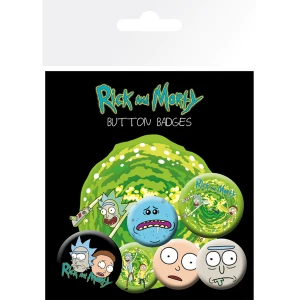Image of Rick and Morty Characters Badge Pack