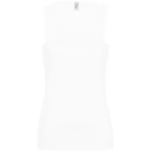 Image of SOLS Womens/Ladies Jane Sleeveless Tank / Vest Top (XL) (White)