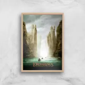Image of Lord Of The Rings: The Fellowship Of The Ring Giclee Art Print - A4 - Wooden Frame