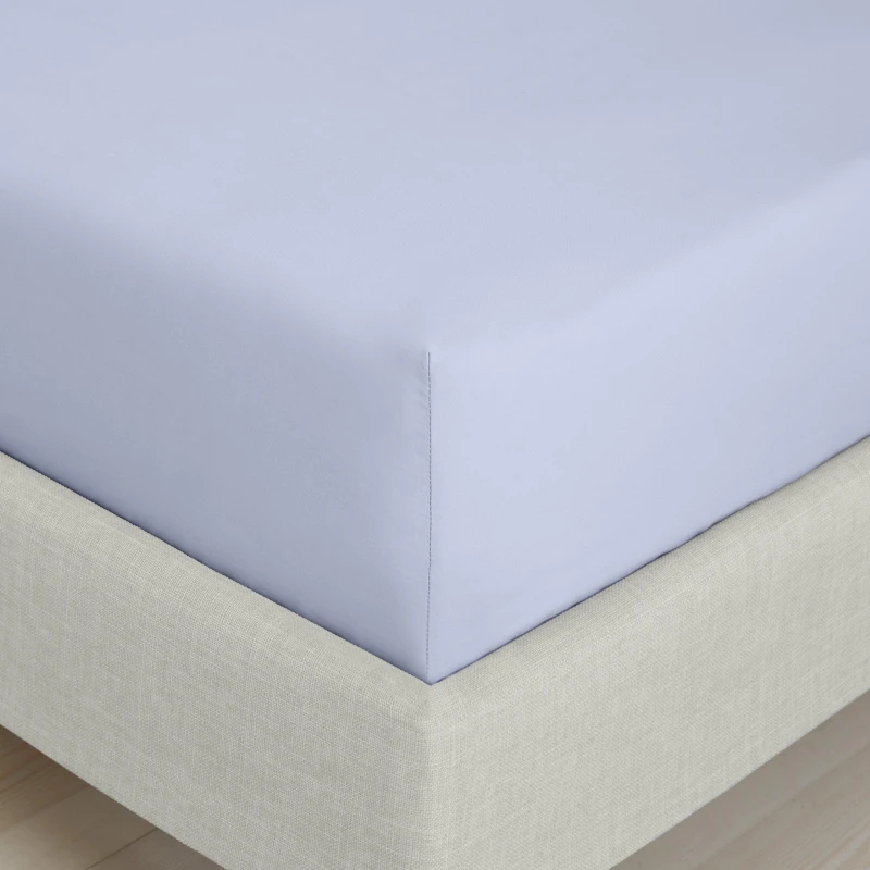 Image of Bianca '200 Thread Count Cotton Percale' 32cm Depth Sheet Lavender