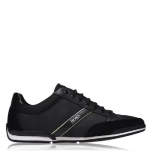Image of Hugo Boss Saturn Low Profile Trainers Black/Gold 007 Men