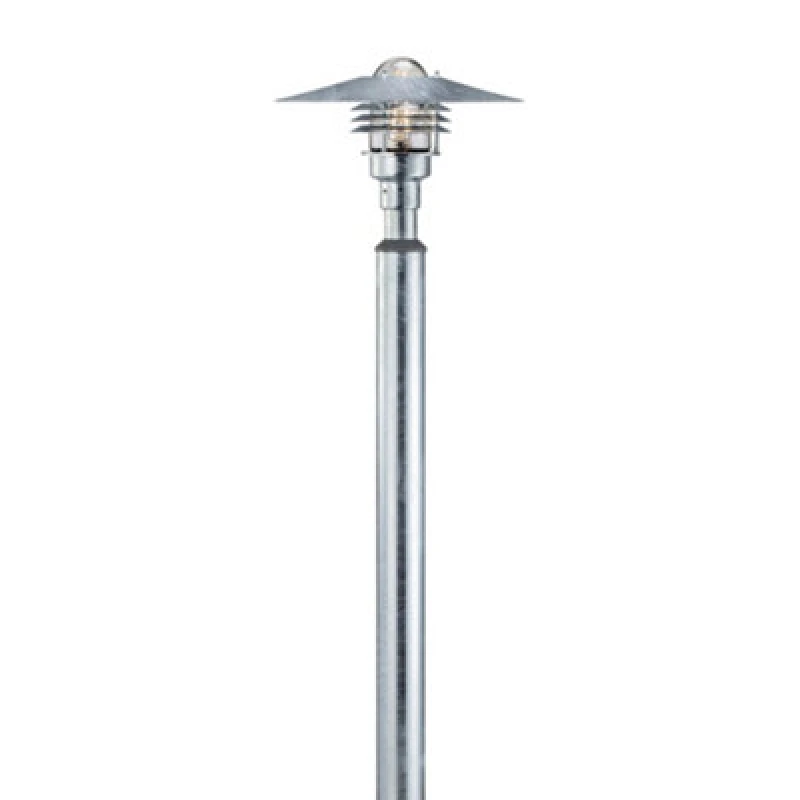 Image of Nordlux Vejers 2M Outdoor Patio Terrace Garden Entrance Driveway Light In Galvanised (Height) 215Cm