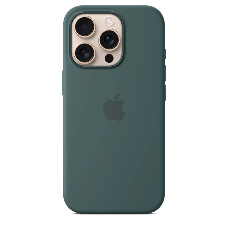 Image of Apple iPhone 16 Pro Silicone Case with MagSafe for iPhone 16 Pro - Lake Green