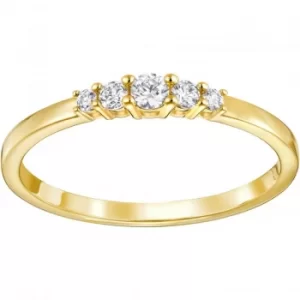 Image of Ladies Swarovski Gold Plated Size L Frisson Ring