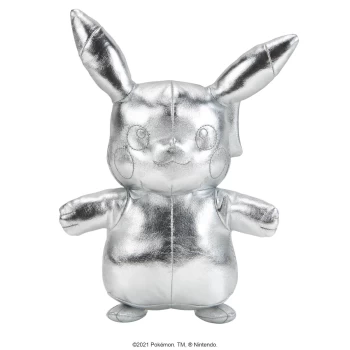 Image of Pokemon 25th Celebration - 8 Silver Pikachu Plush