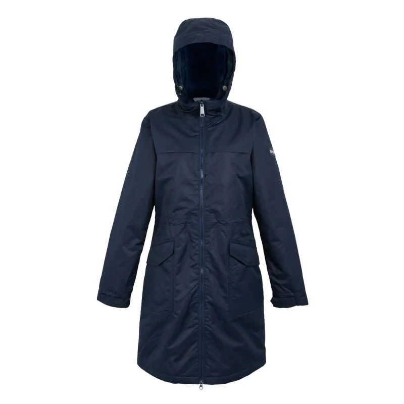 Image of Womens waterproof hooded jacket Regatta Romine II Bleu Female 38