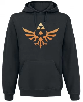 Image of The Legend Of Zelda Hyrule - Triforce Logo Hooded sweater black