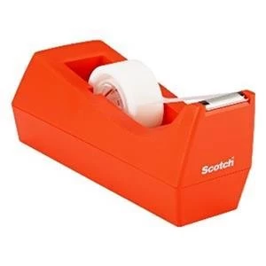 Image of 3M Scotch Magic C38 Tape Dispenser 19mm x 8.89m Orange