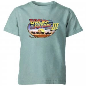 Image of Back To The Future Logo Kids T-Shirt - Mint Acid Wash - 3-4 Years - Mint Acid Wash