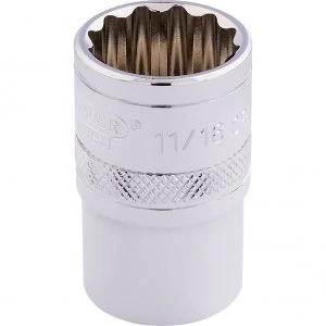 Image of Draper 1/2" Drive Hi Torq Bi Hexagon Socket Imperial 1/2" 11/16"