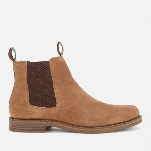 Image of Barbour Mens Farsley Suede Chelsea Boots - Sand - UK 8