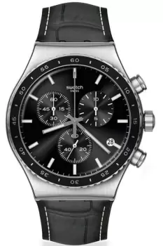 Image of Swatch Carbonium Dream New Irony Chrono Watch YVS495