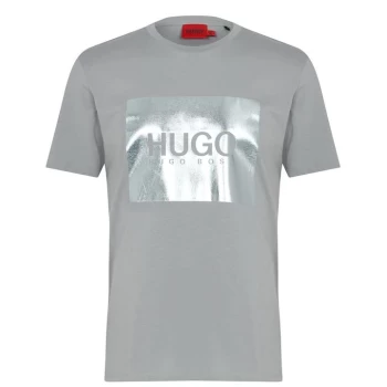 Image of Hugo Boss Dolive T-Shirt Silver Size L Men