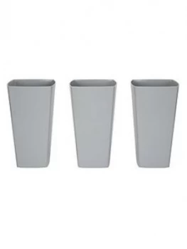 Image of Wham Set Of 3 Grey 16Cm Studio Planter Covers