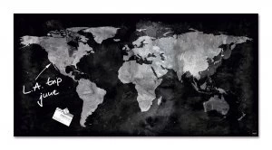 Image of Sigel Magnetic Glass Board artverum 91x46x1.5cm World Map