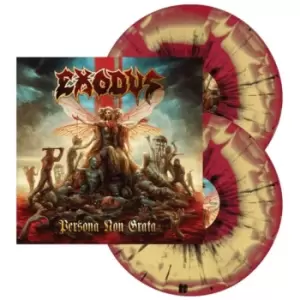 Image of Exodus - Persona Non Grata 2xLP (Red & Mustard w/ Black Splatter)
