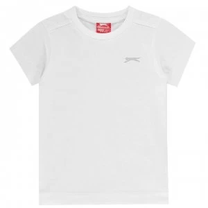 Image of Slazenger Plain T Shirt Infant Boys - White