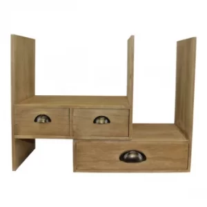 Image of Wooden Desktop Storage Unit