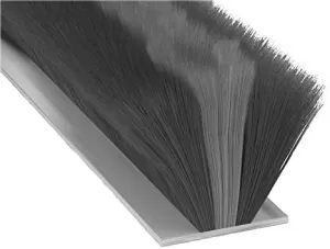 Image of Stormguard 7m Garage Door Brush Pile Draught Seal - Black