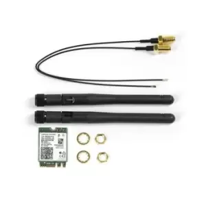 Image of ASRock AX200 WiFi 6 Wireless M.2 Card with External Antennas WiFi Certified Bluetooth 5.1 Windows 10 Linux ChromeOS Intel M.2 2230 802.11ax Dual Band