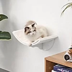 Image of PawHut Wall-Mounted Cat Bed D30-224WT 210 x 410 x 280 mm White