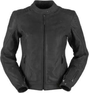 Image of Furygan Debbie Ladies Motorcycle Leather Jacket, black, Size XL for Women, black, Size XL for Women