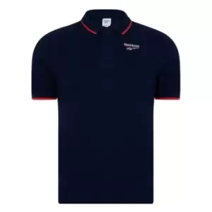 Image of Reebok Vector Polo Shirt - Blue