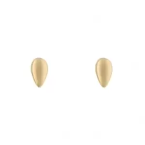 Image of Yellow Gold Teardrop Stud Earrings GE2433