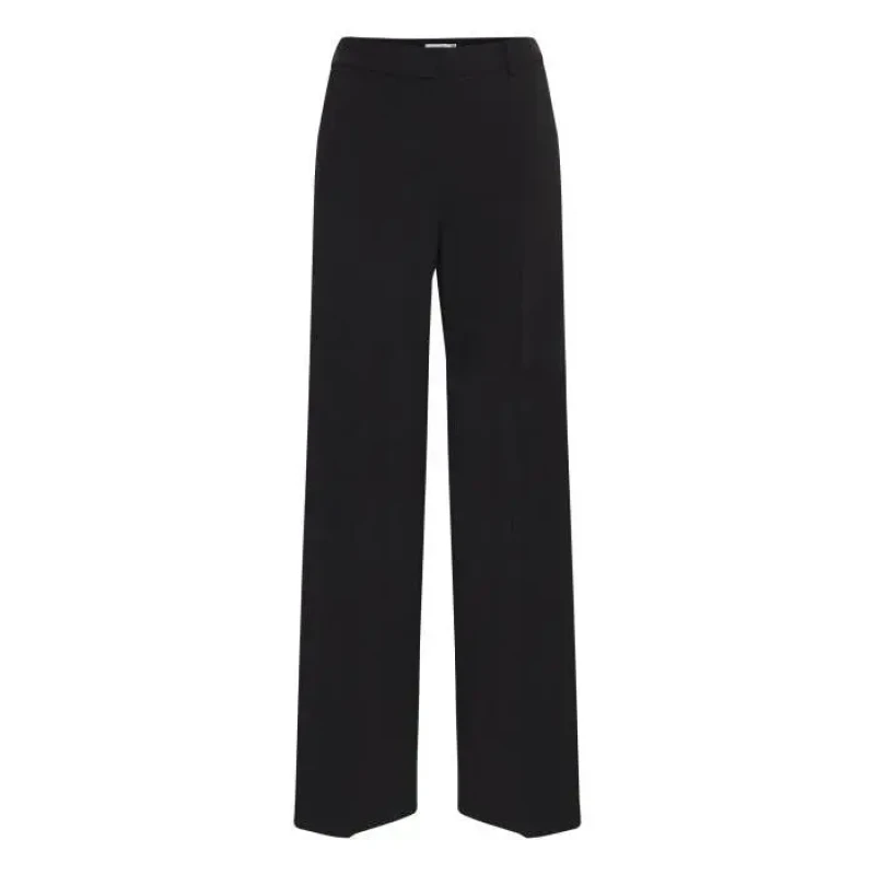 Image of b.Young Womens wide-leg Trousers b.young bydanta 2 woven Noir Female 34